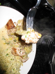 pork medallions with mustard-chive sauce