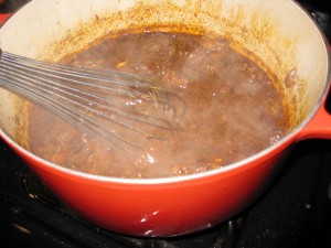 thickening the chili