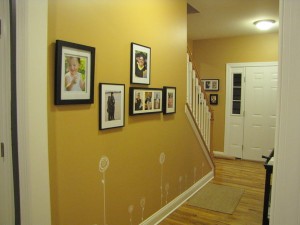 photos in the hallway