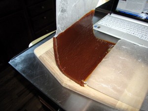 taking out the caramel
