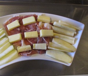 ham and cheese plate