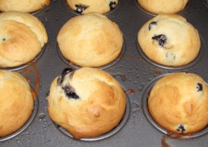 birthday blueberry muffins