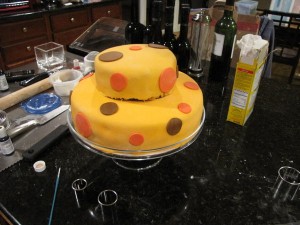 dotted cake