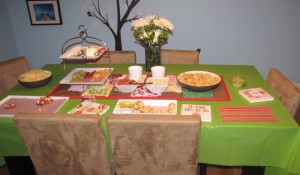 christmas food table