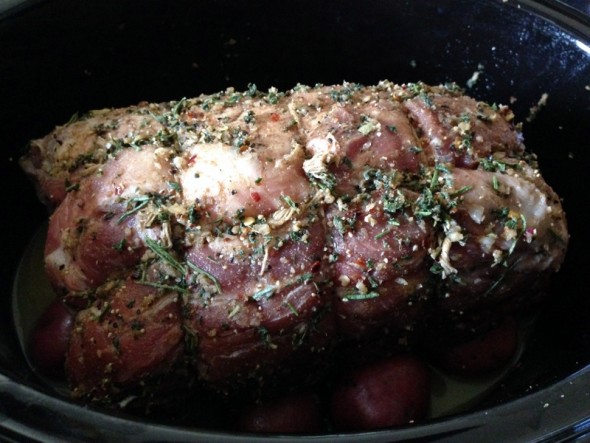 coriander pork roast