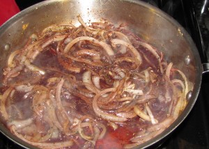 onions with broth
